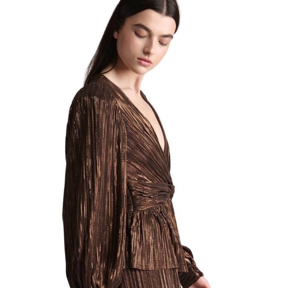 Sabina Musayev Ifat Top in Dark Brown - Picture 2 of 9